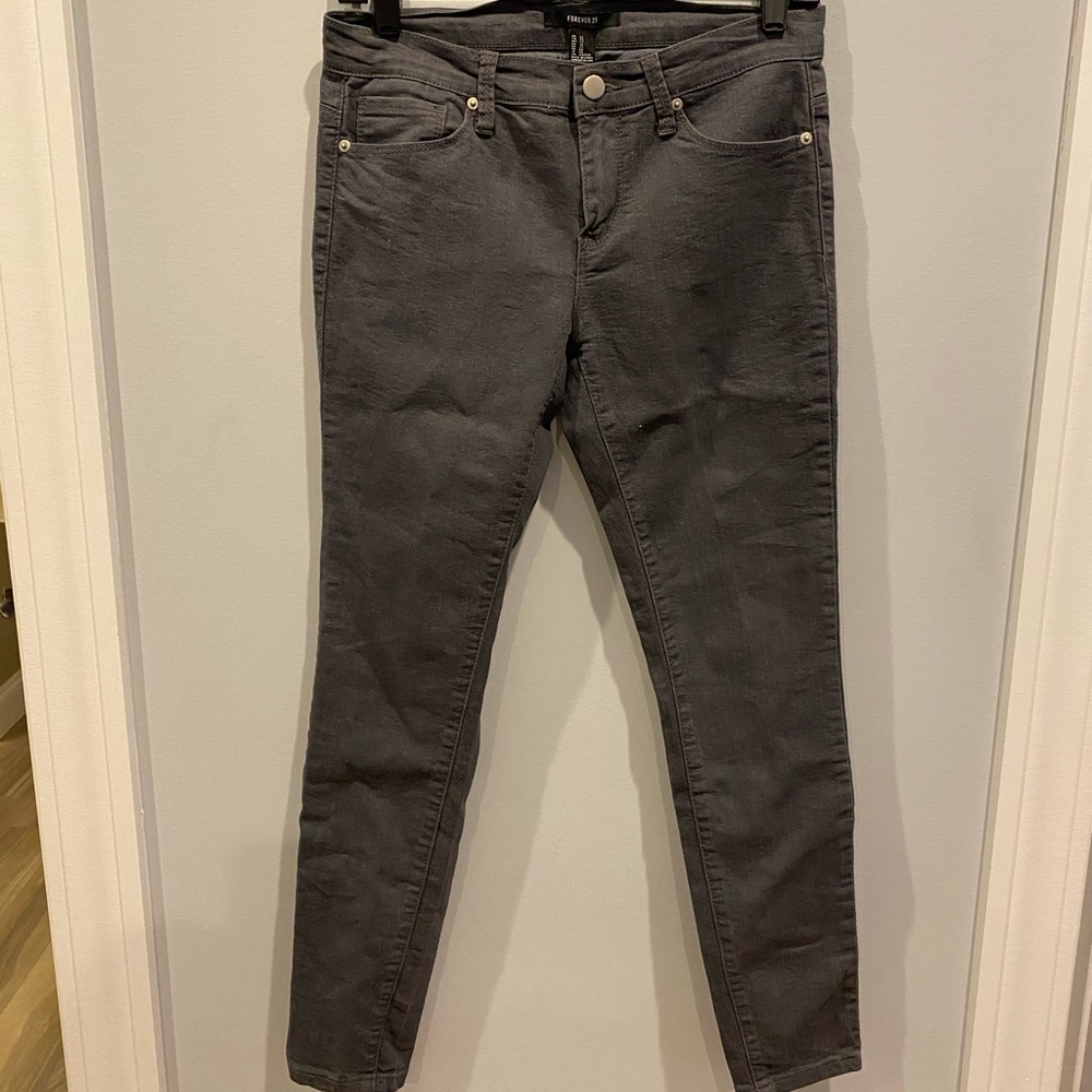 Forever21 Grey Skinny Jeans